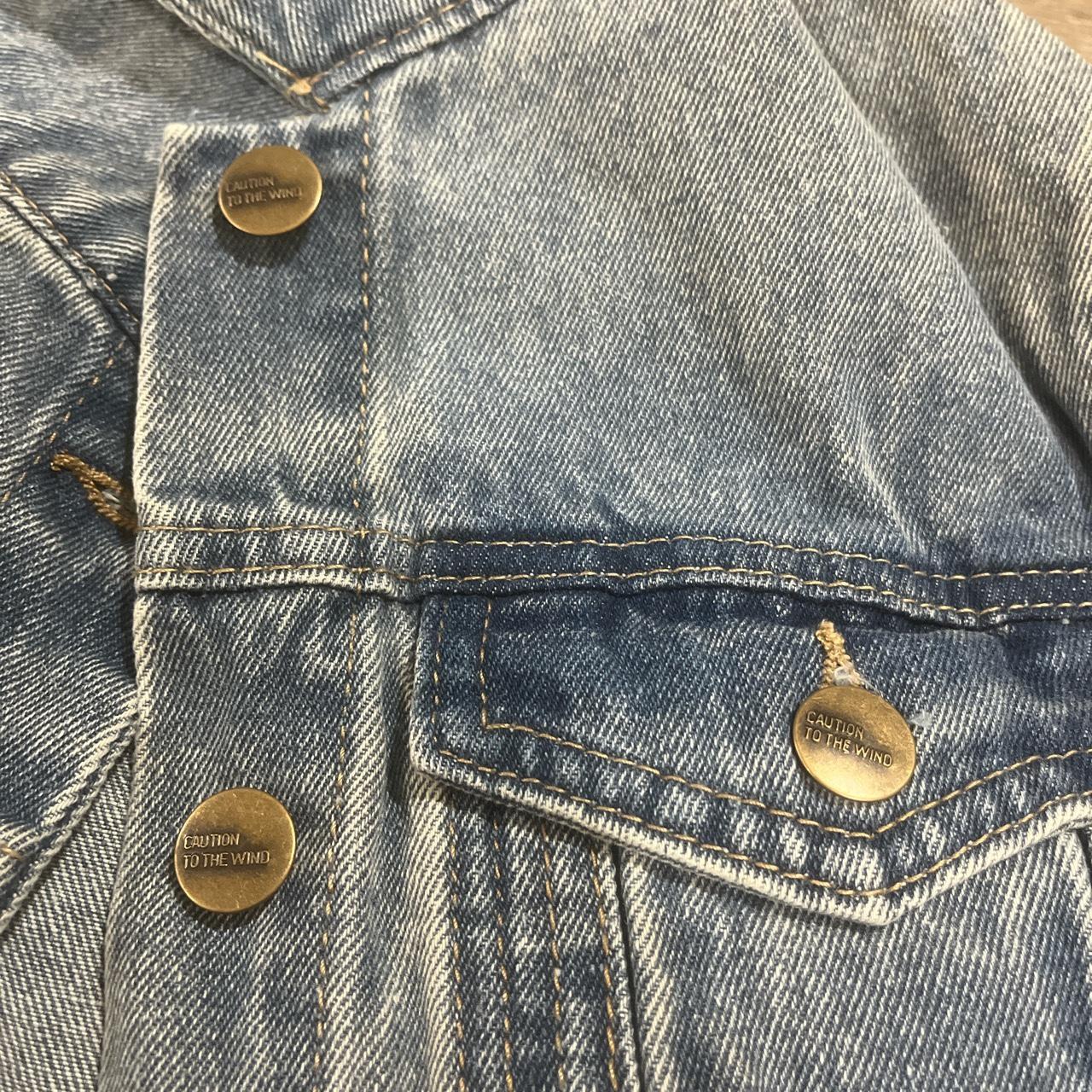 Caution to the sale wind denim jacket