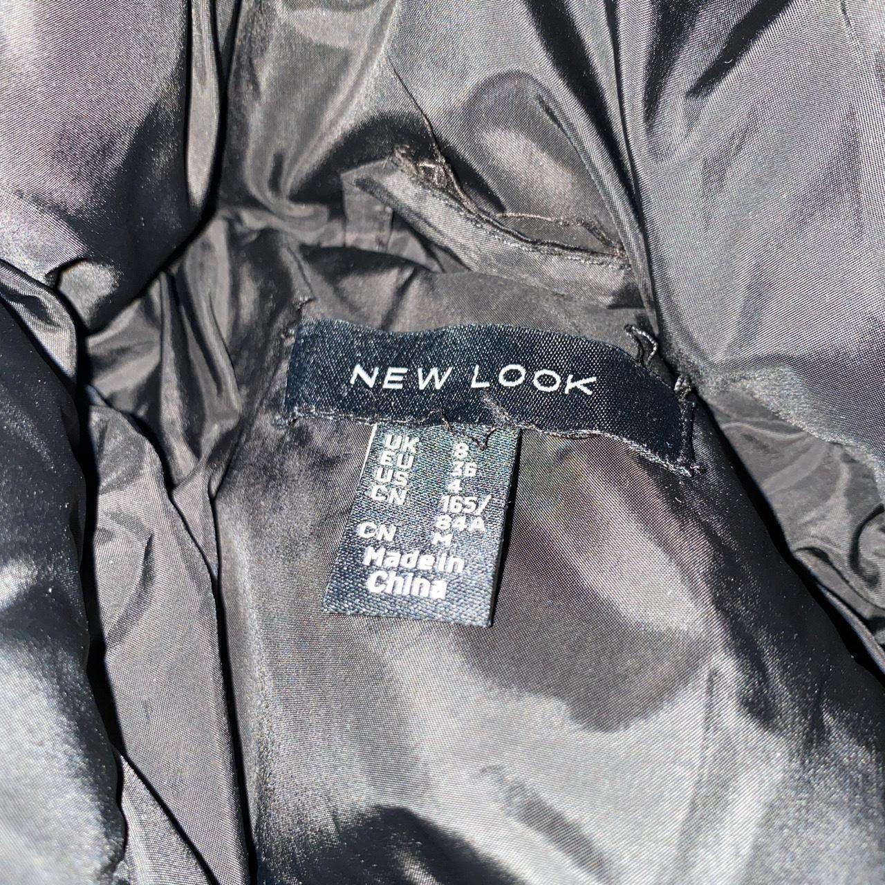 Black puffer jacket from new look - Depop