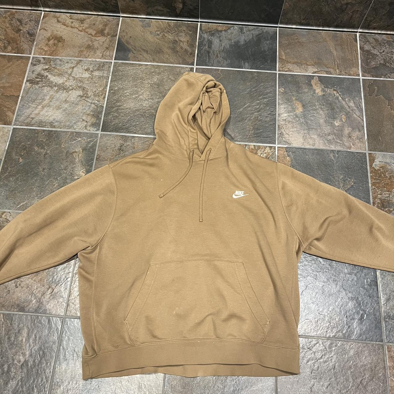 Light brown nike top hoodie