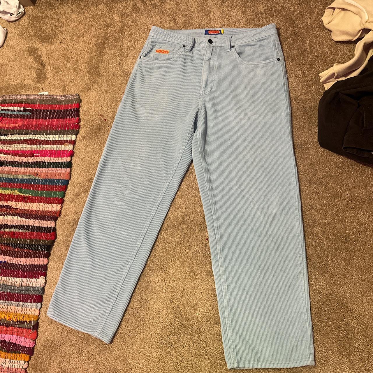 Empyre light blue corduroy pants W32 L34, runs big... Depop