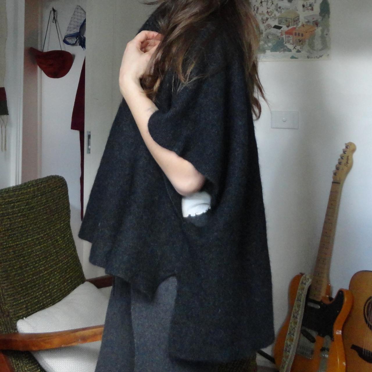 Merinomink cape/poncho in luxury merino, possum and... - Depop