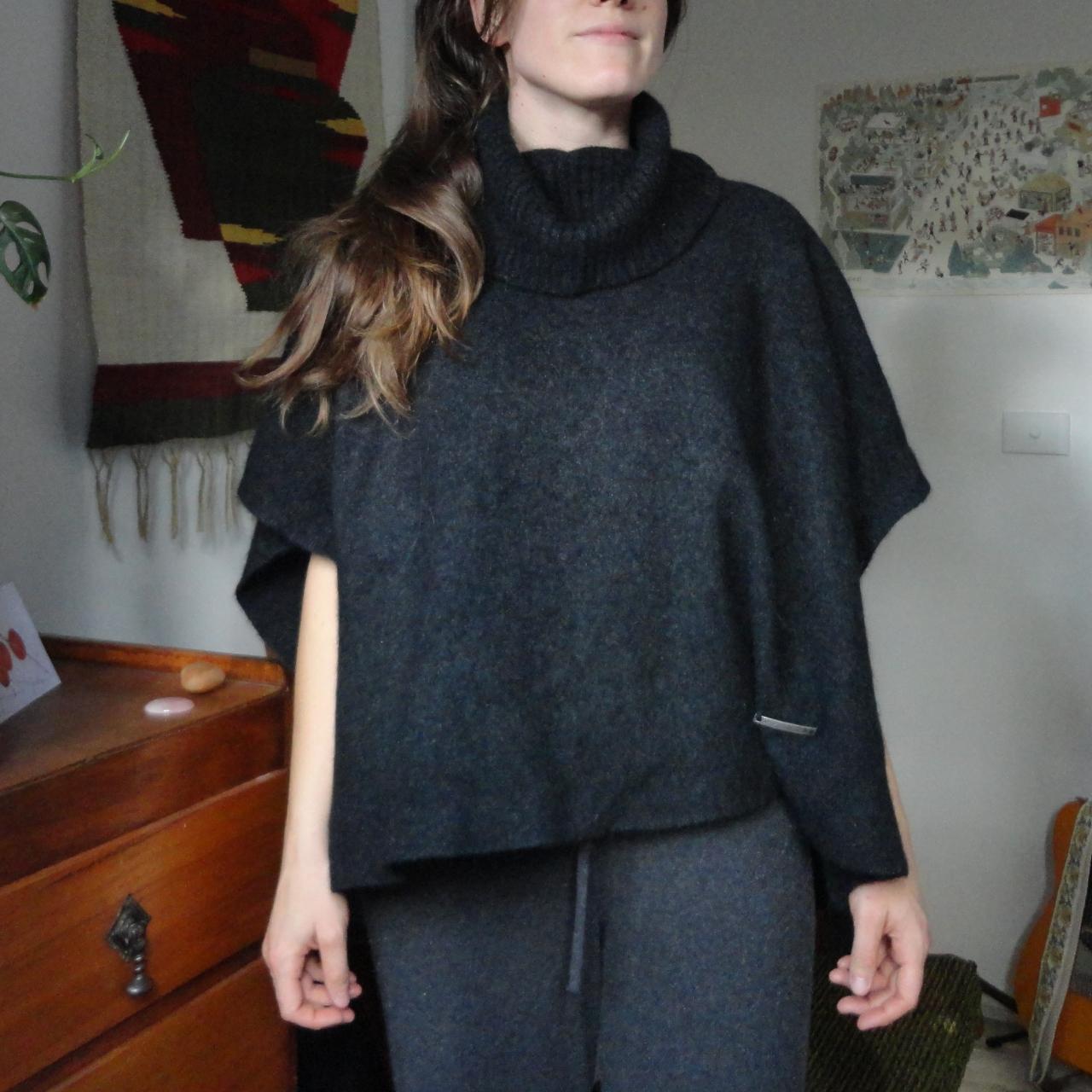 Merinomink cape/poncho in luxury merino, possum and... - Depop