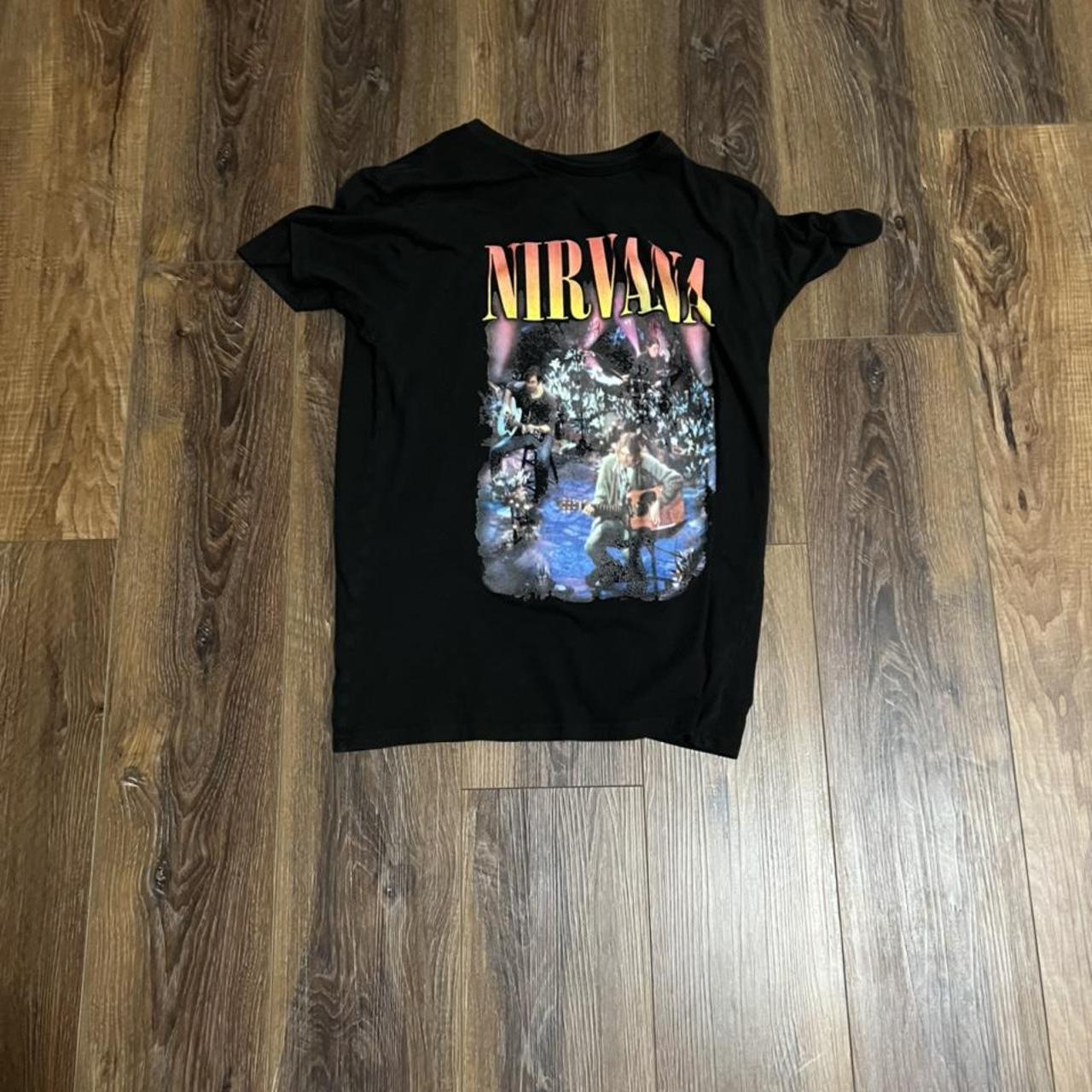 Nirvana Black T-Shirt - Depop