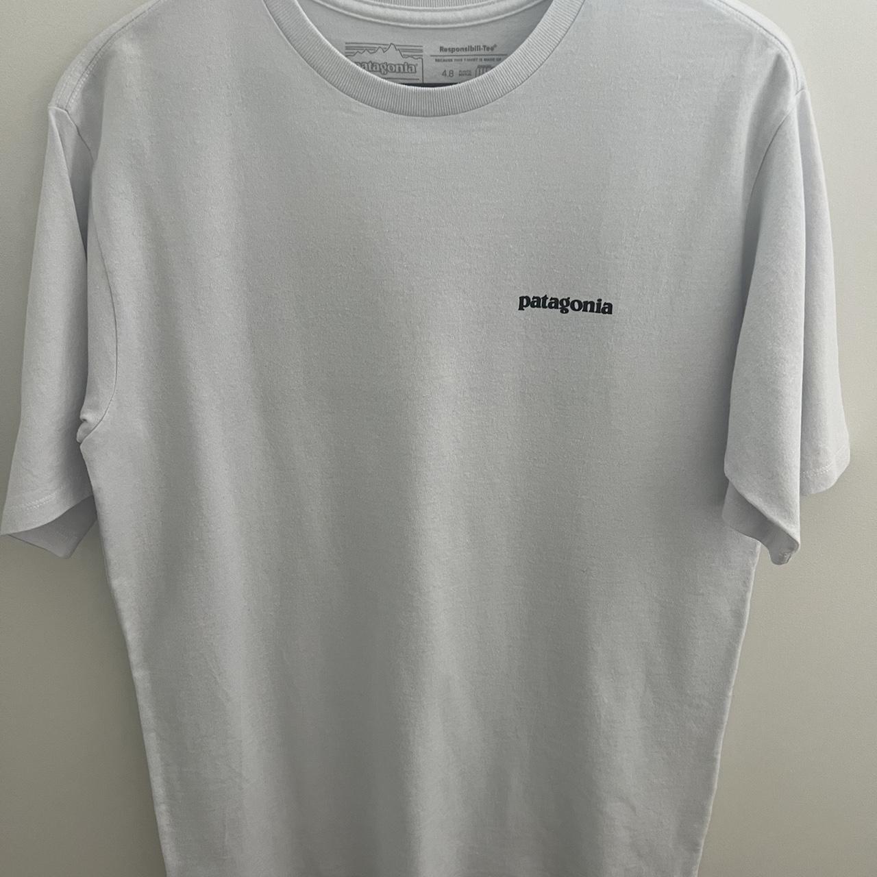 Patagonia white t-shirt Brand - Patagonia Size -... - Depop
