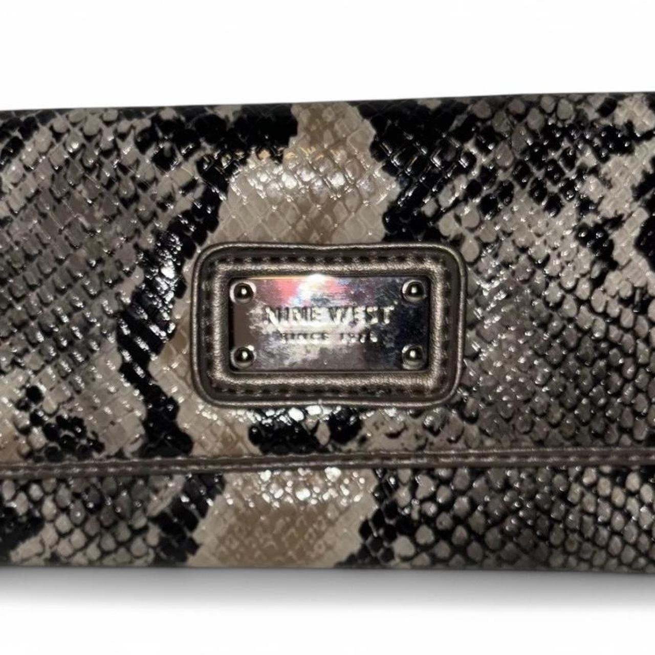 Nine West Women's Wallets - Brown/Multi – Nine West black and grey snakeskin clutch …
