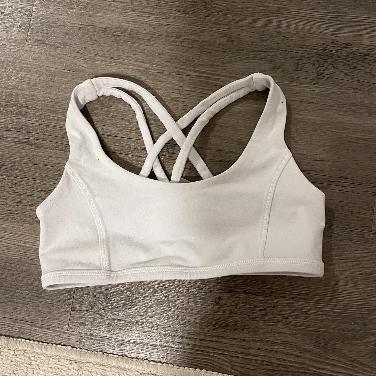 Ivivva white sports bra size 14 - Depop