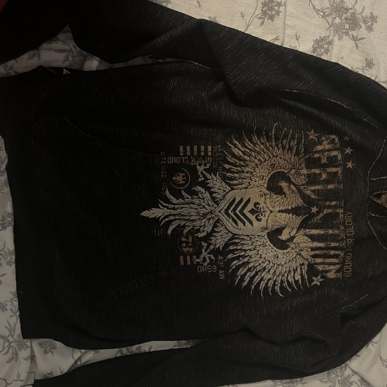 REVERSIBLE AFFLICTION HOODIE - Depop