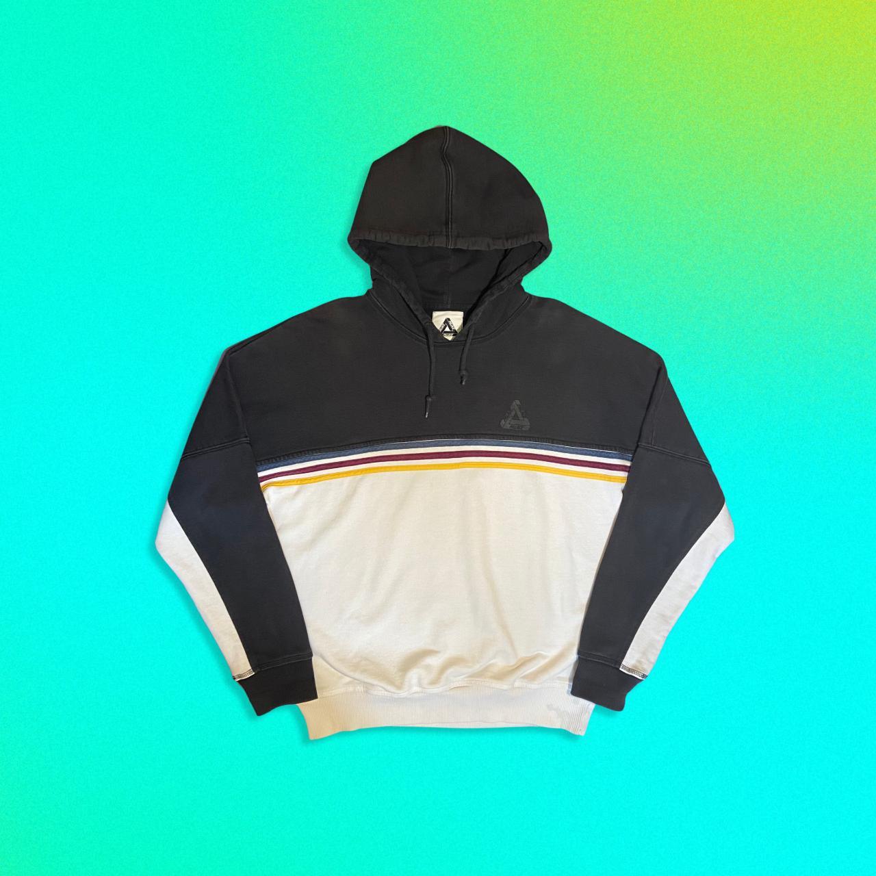 Palace Adidas Striped Hoodie L Verified