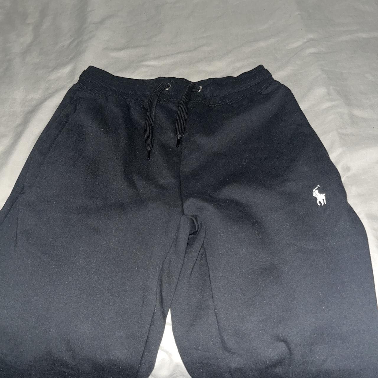 All black Ralph Lauren tracksuit with white logo.... - Depop