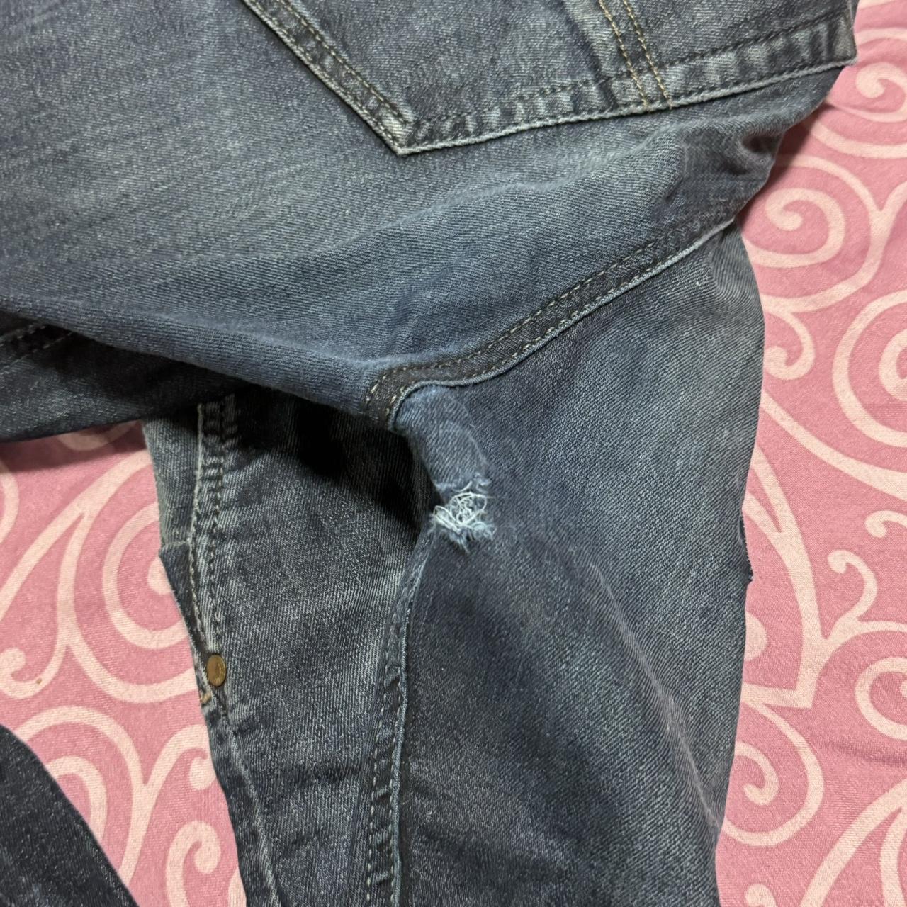 Diesel jeans mens Slim slight hole in leg area Depop