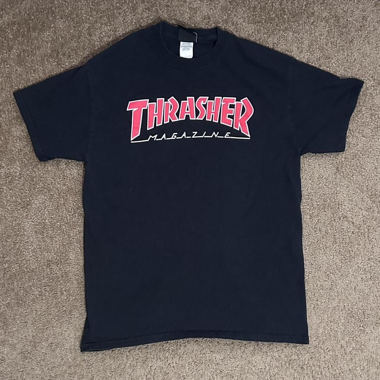 Thrasher Men's Black and Red T-shirt (2)