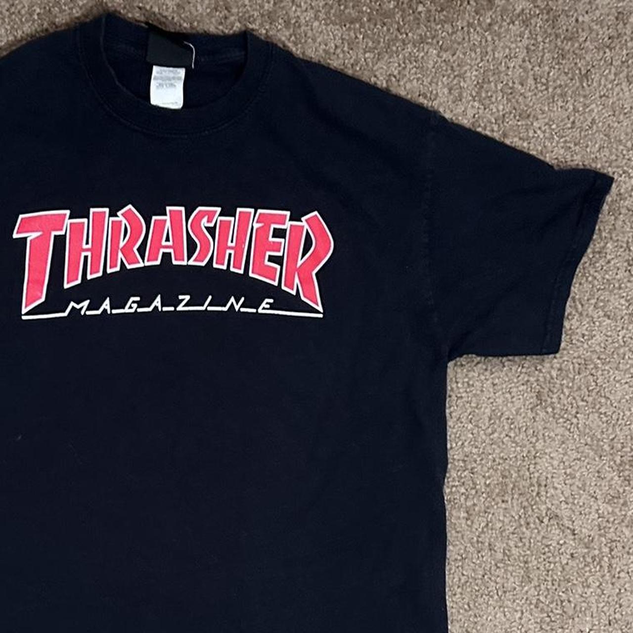 Thrasher Men's Black and Red T-shirt (3)