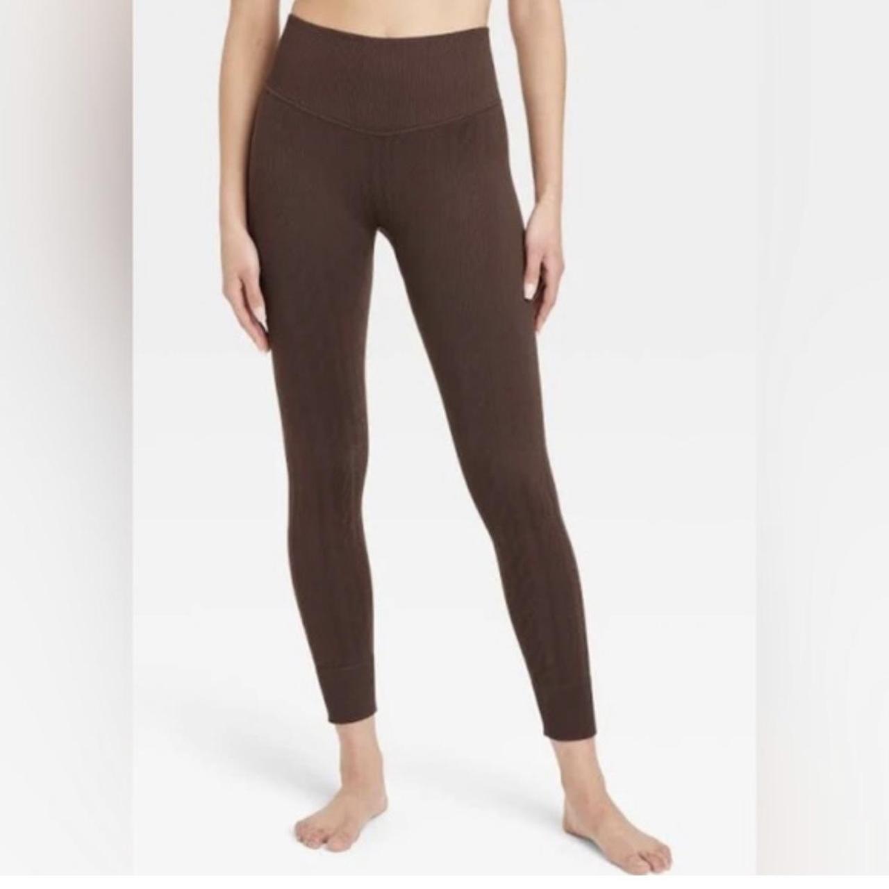 Women's Ribbed Flare Leggings - Wild Fable™ Light Brown 2x : Target