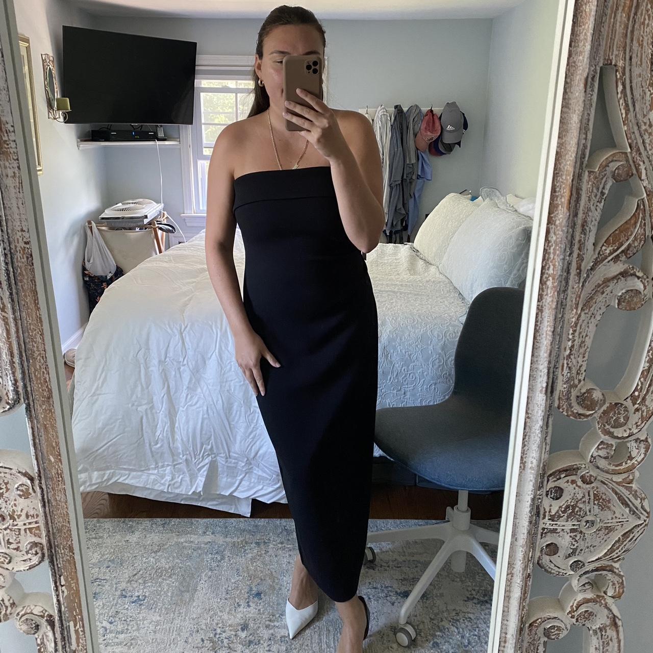 Aritzia Black strapless Eyecatcher New