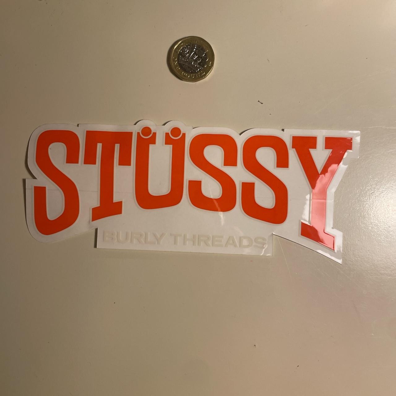 stussy, burly threads sticker #stussy #sticker - Depop