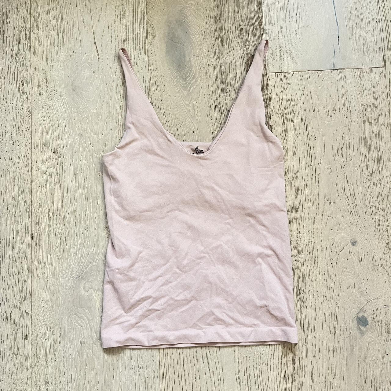 Pink free-people-tank-top - Depop