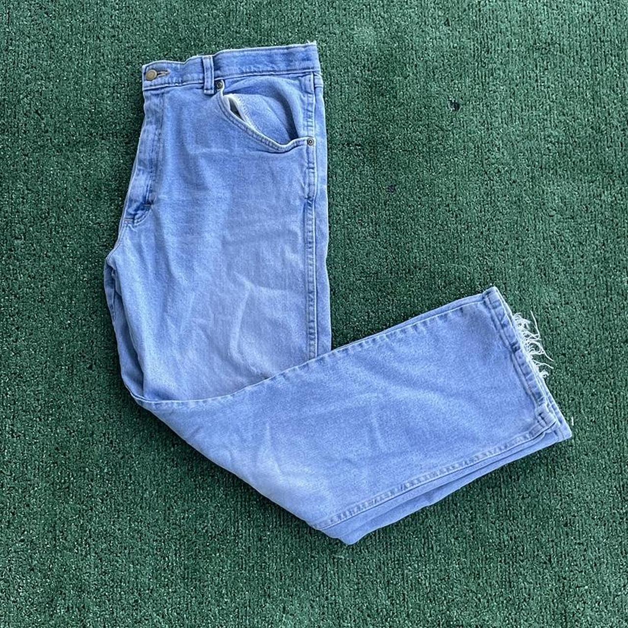 Men’s authentic loose fitting Wrangler jeans... - Depop