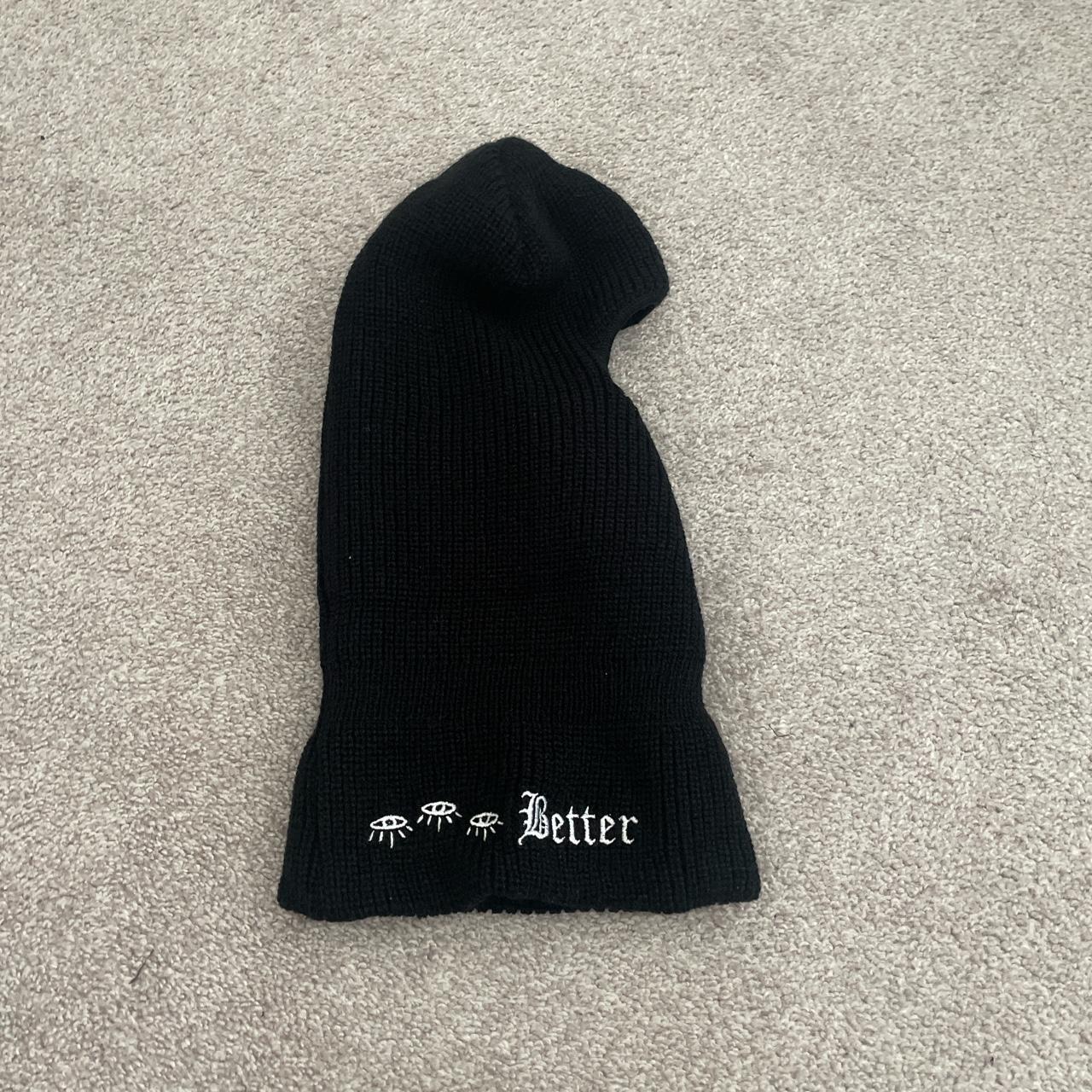 GBT/BETTER BLACK BALACLAVA GET BETTER TODAY Depop