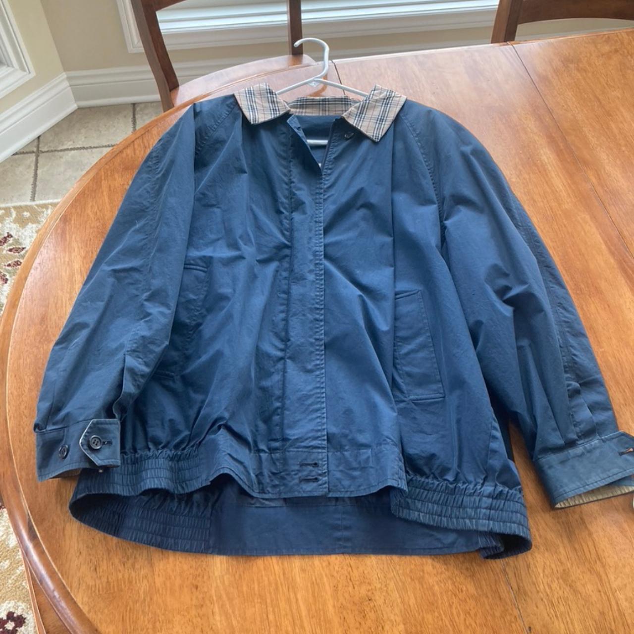 Burberry deals windbreaker blue