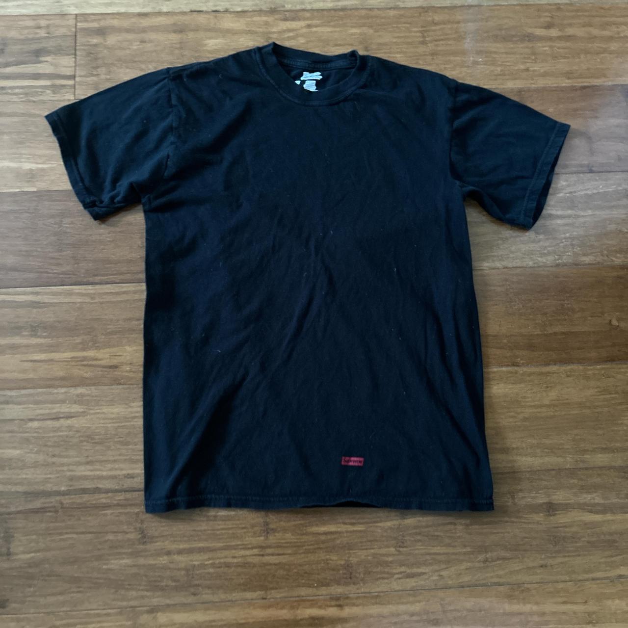 Plain black supreme shirt - Depop