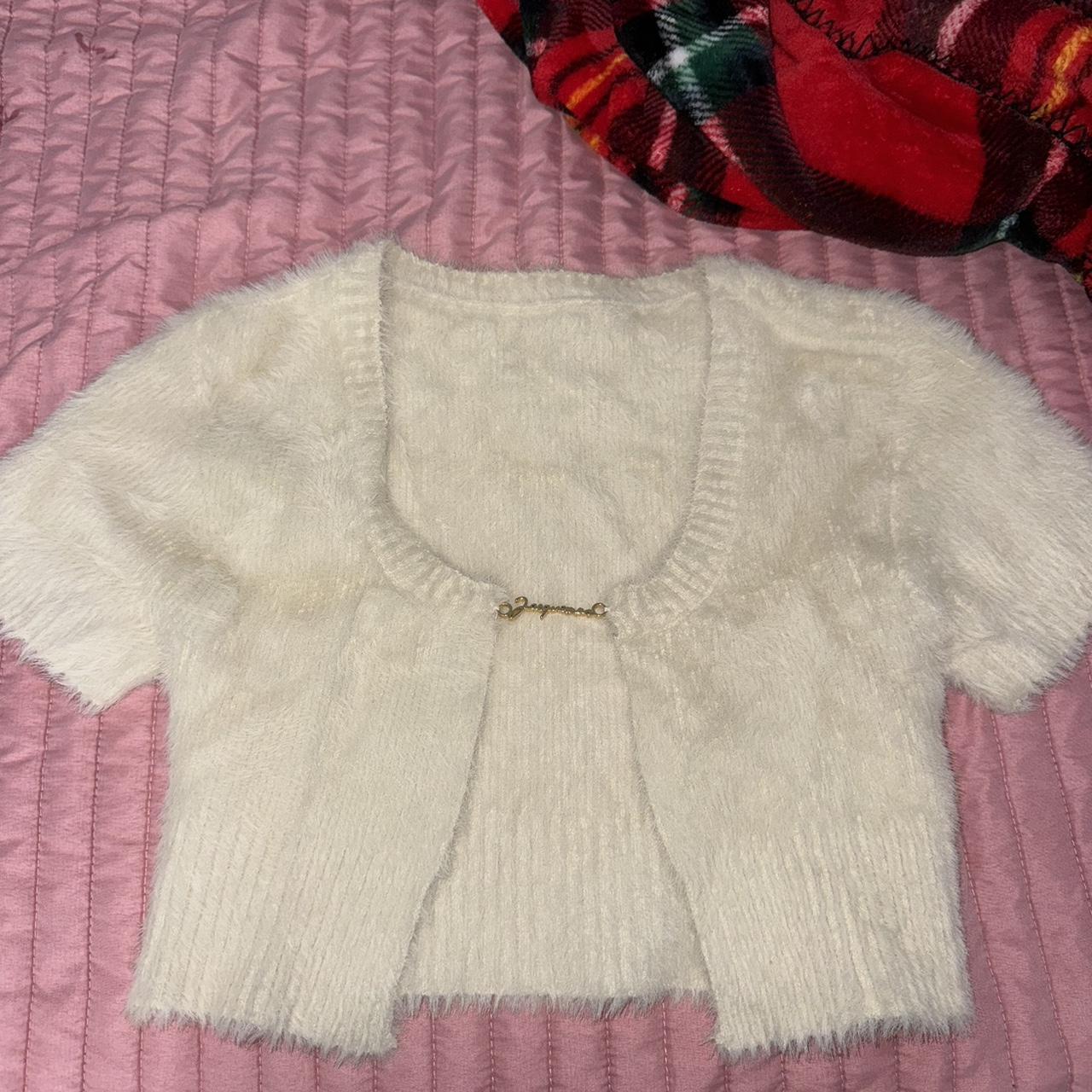 Jacquemus Cardigan- cream/white Jacquemus La... - Depop