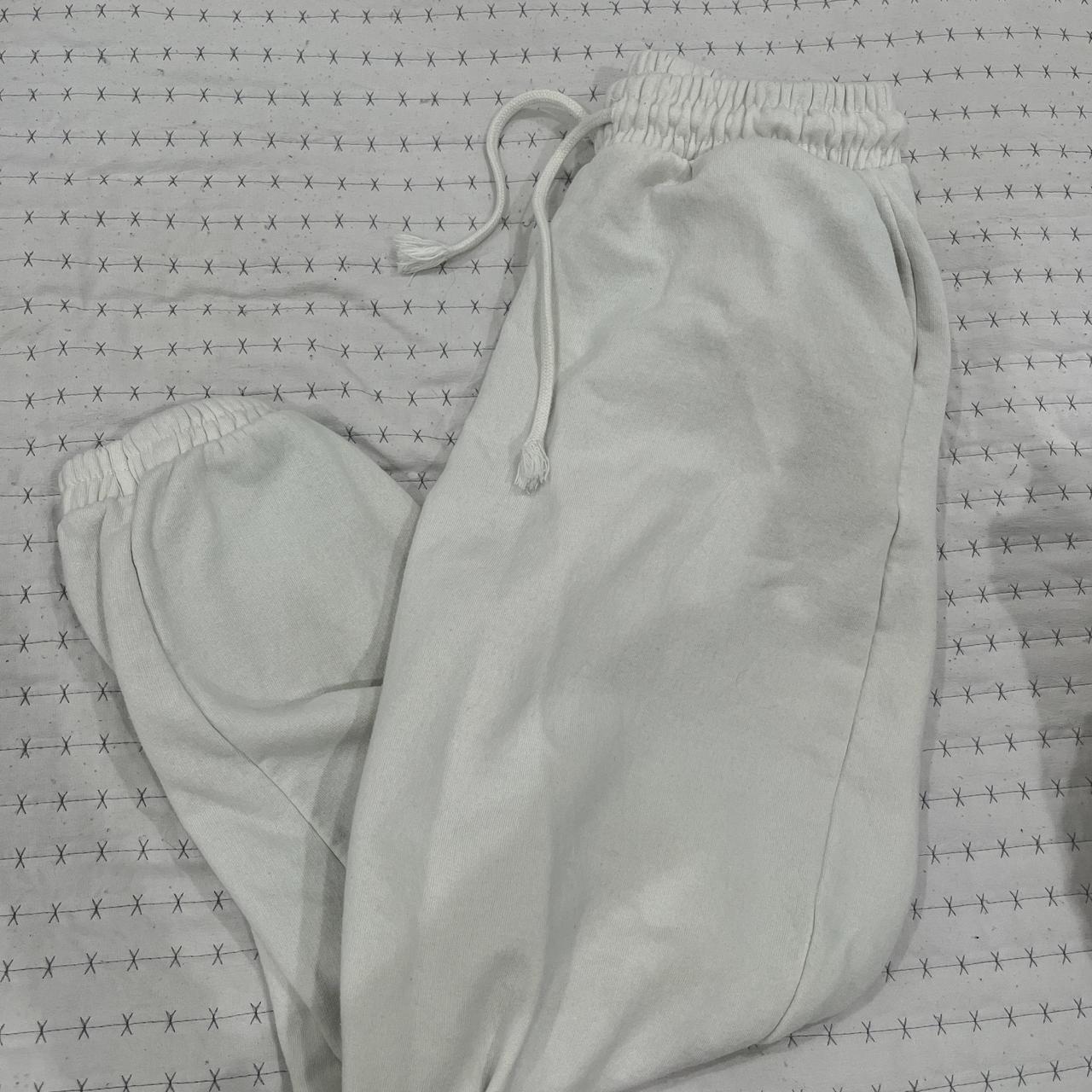 Zara white sweatpants