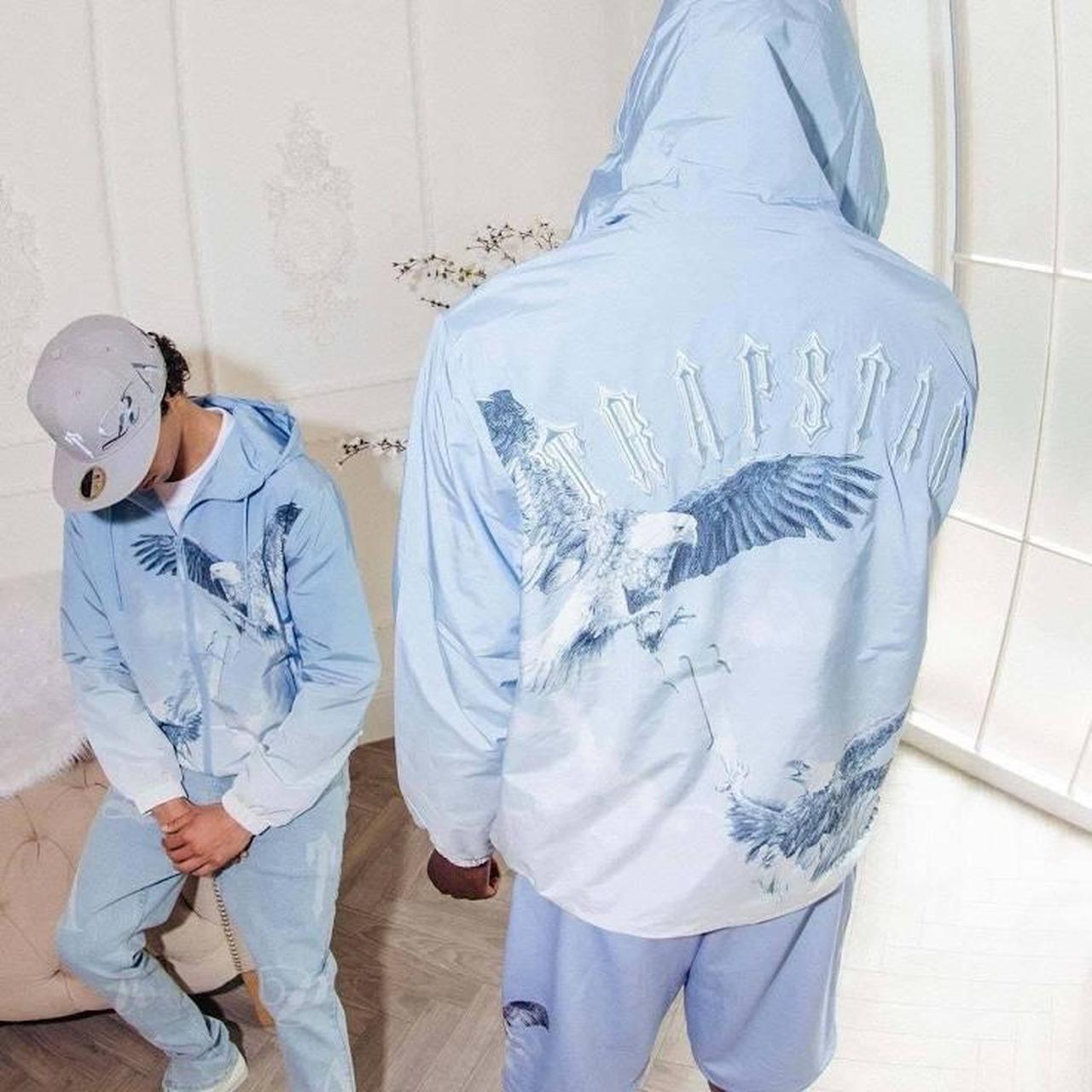 Trapstar Blue/White Flying Bird Windbreaker Brand : | Depop
