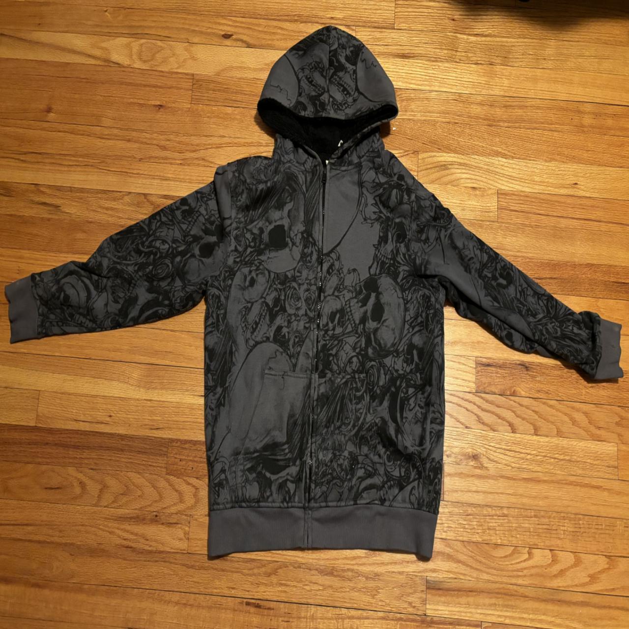 Faded glory deals skull hoodie