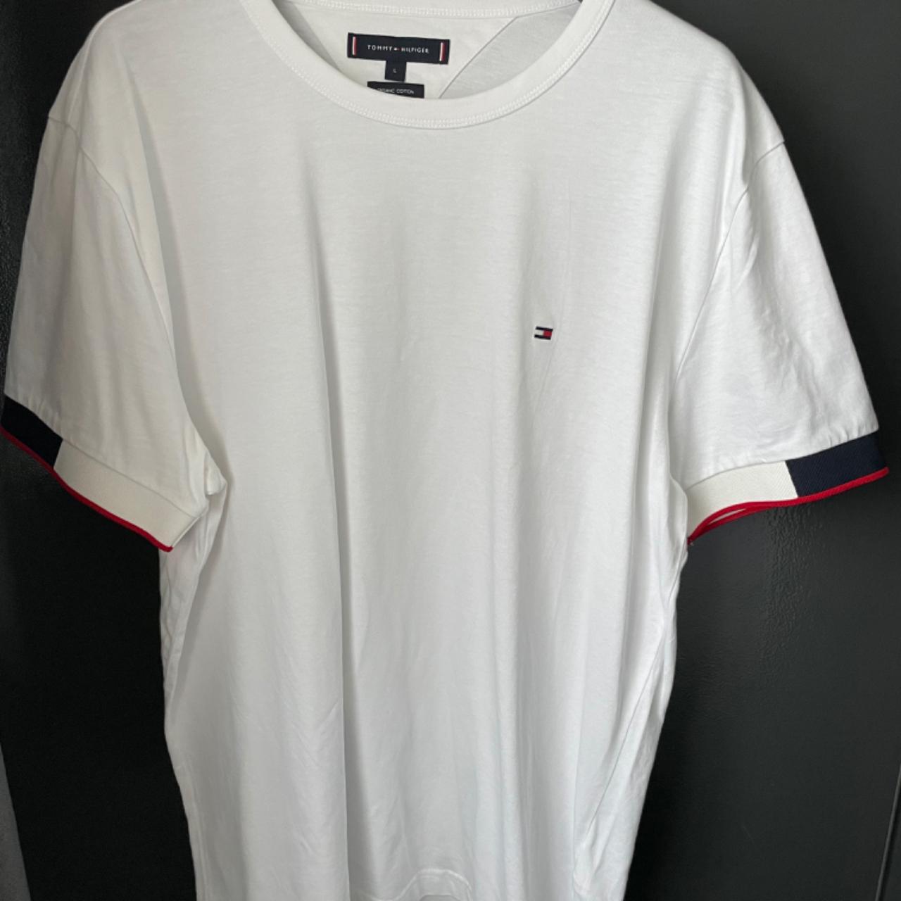 Tommy Hilfiger white shirt Size L Great condition... - Depop