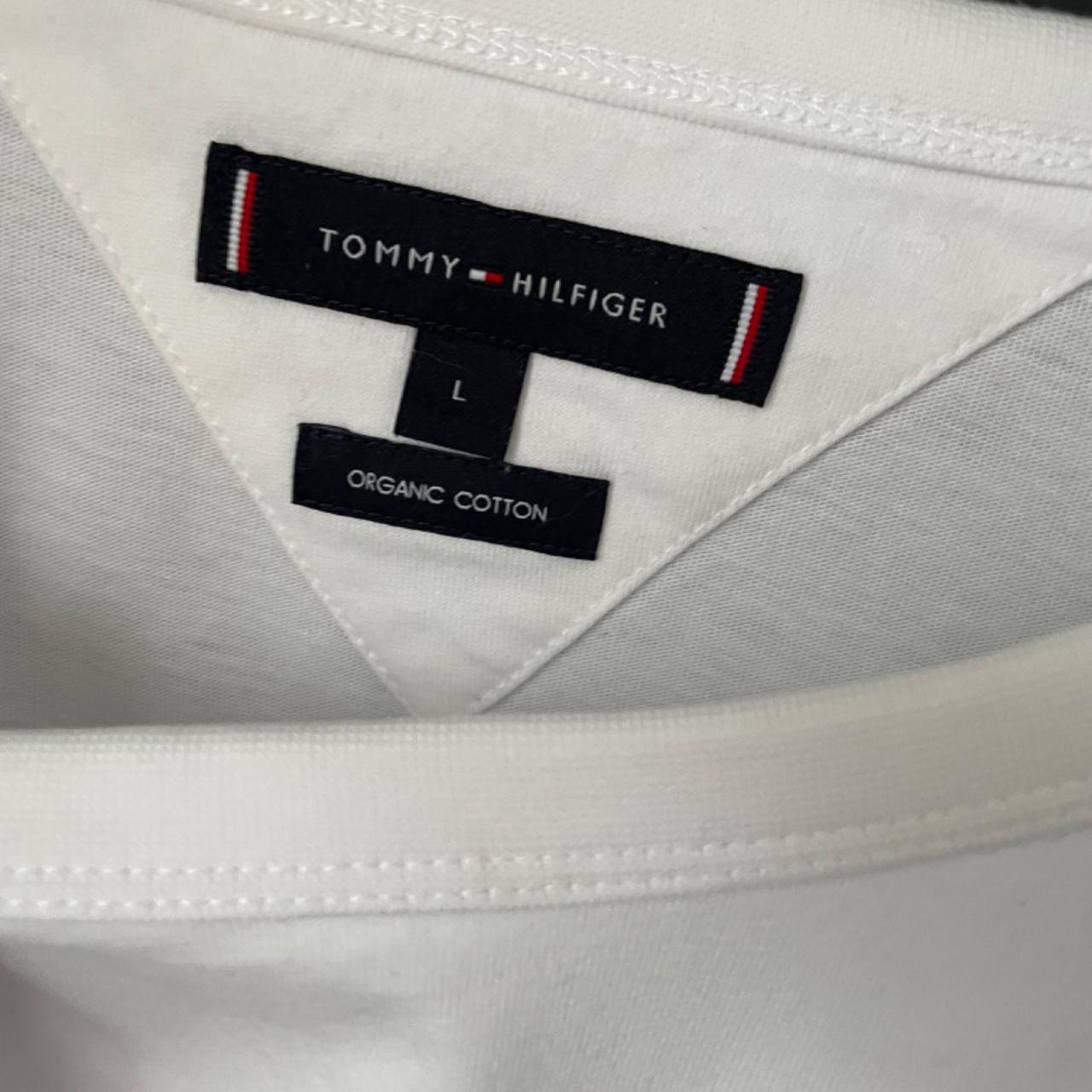Tommy Hilfiger white shirt Size L Great condition... - Depop