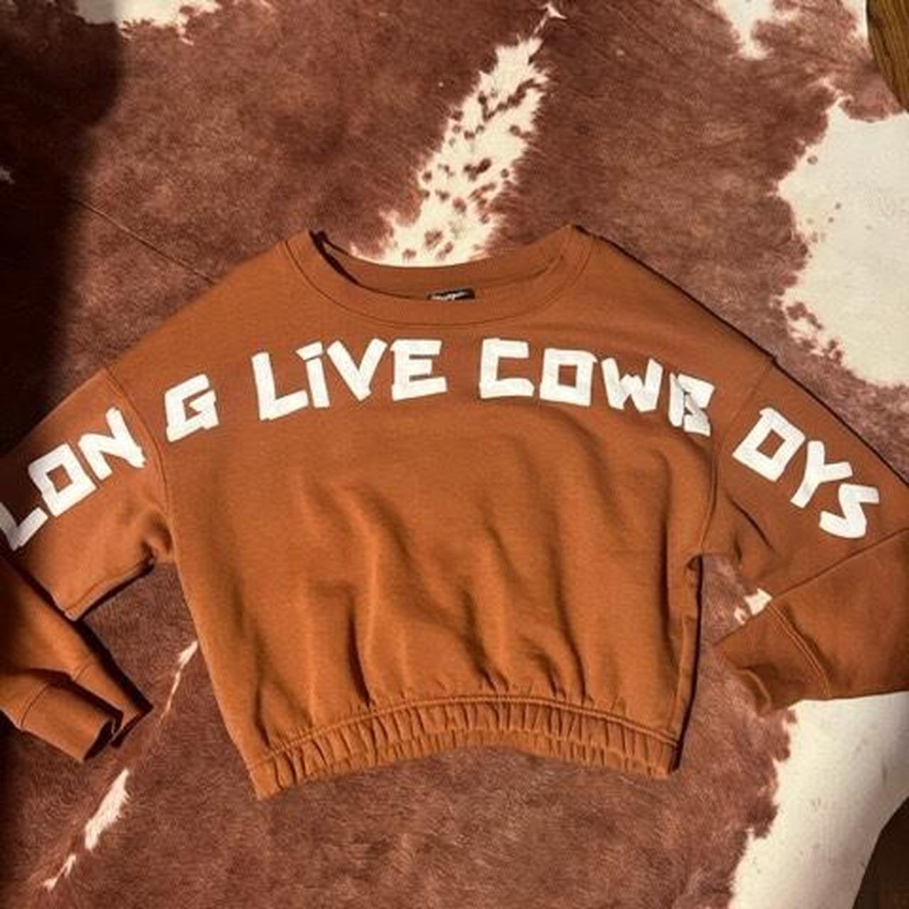 Small wrangler “Long Live Cowboys” crew neck - Depop