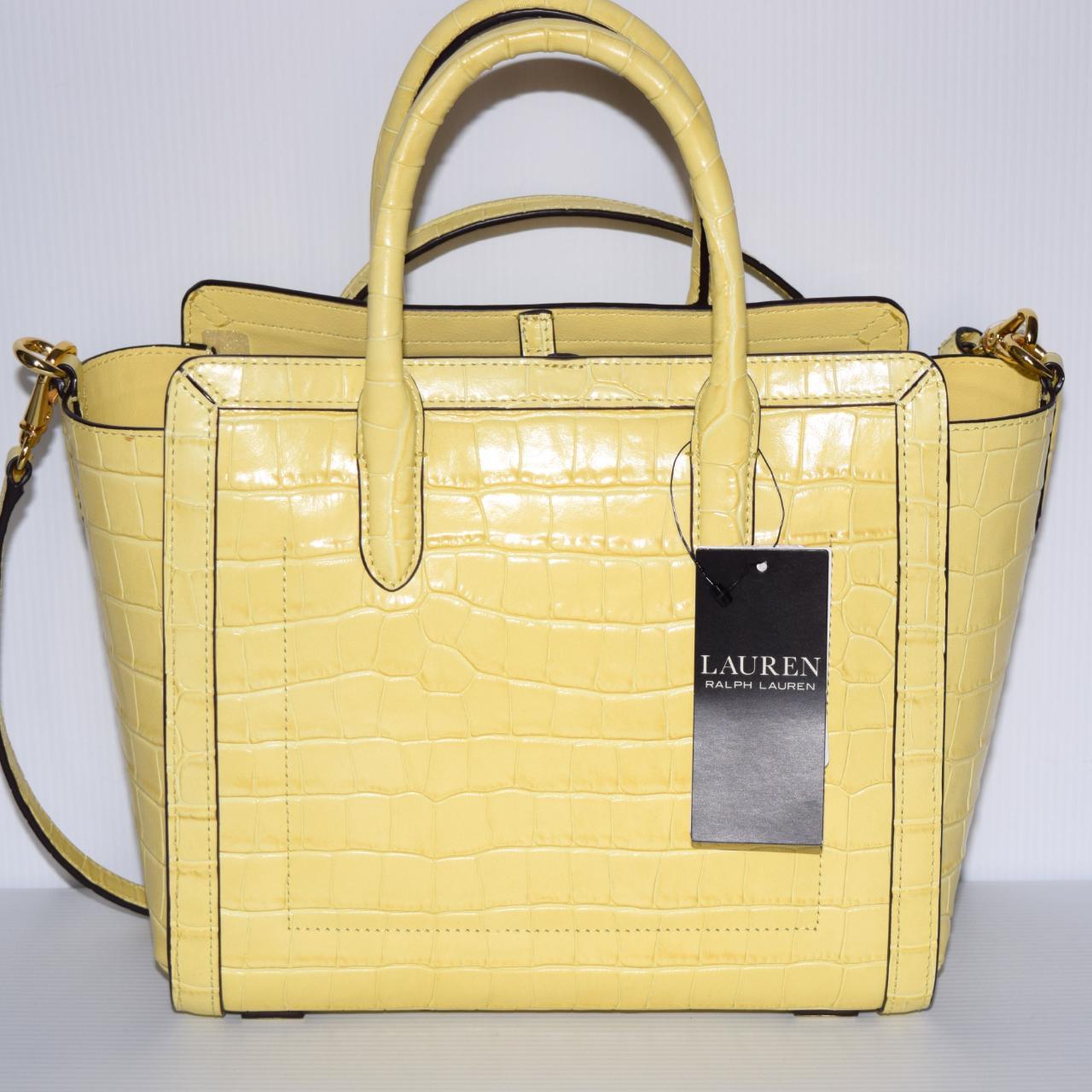 Set Lauren Ralph Lauren ❗️ Bag and wallet Tyler tote and wallet Yellow top color NWT