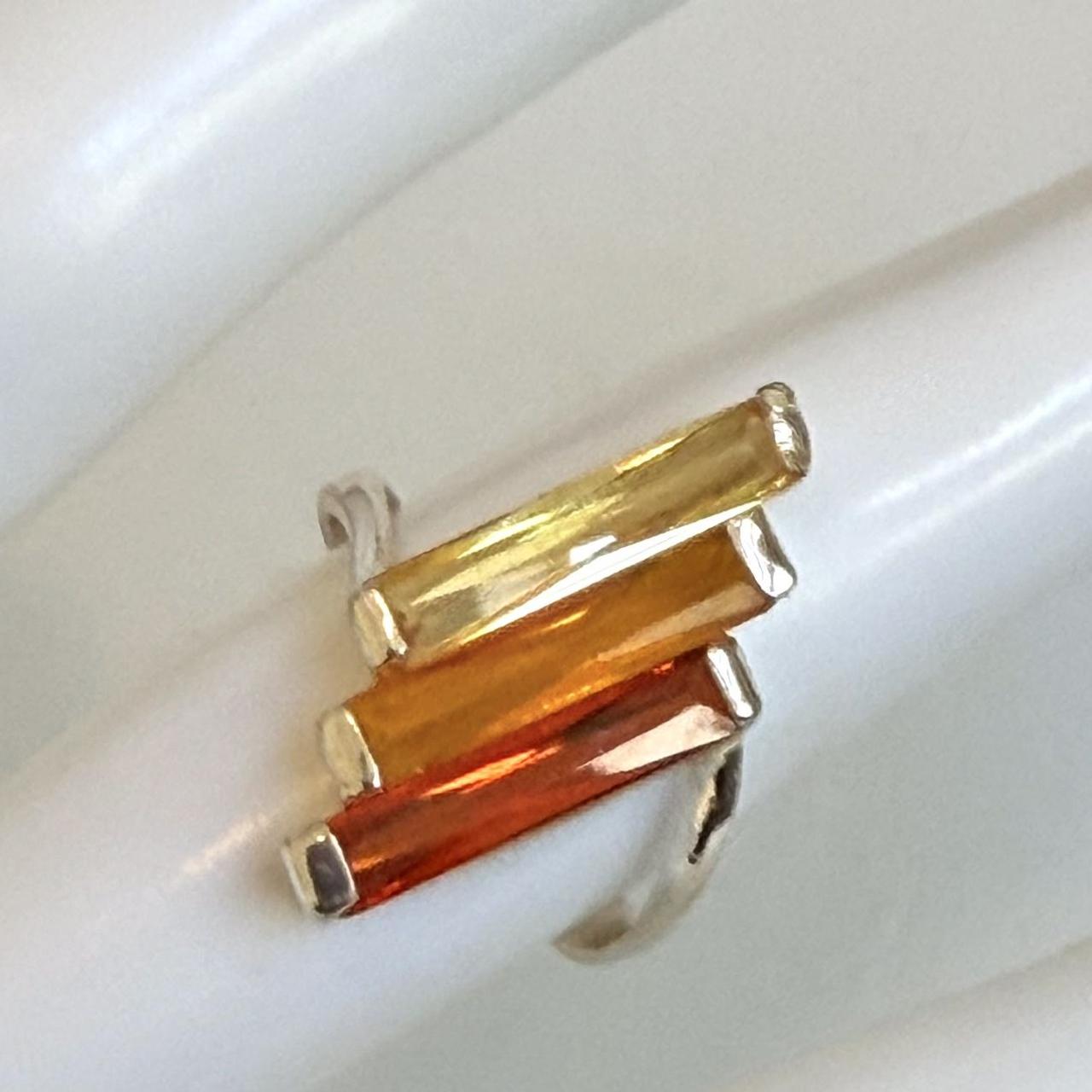 Women's Ring - Orange/Multi – Unique 925 sterling… - image 7