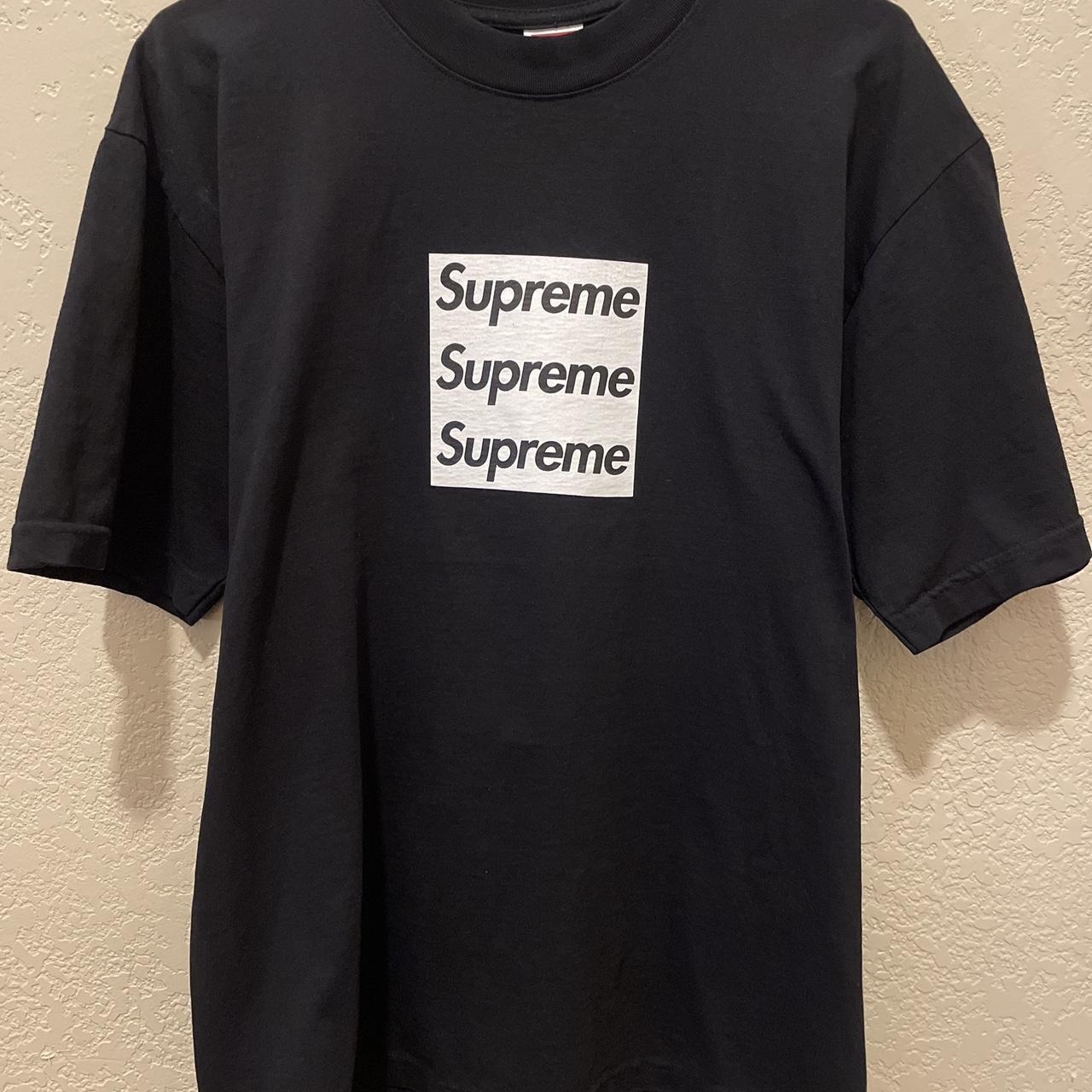 Asspizza X Supreme Triple Box Logo Shirt size M Red/White (also