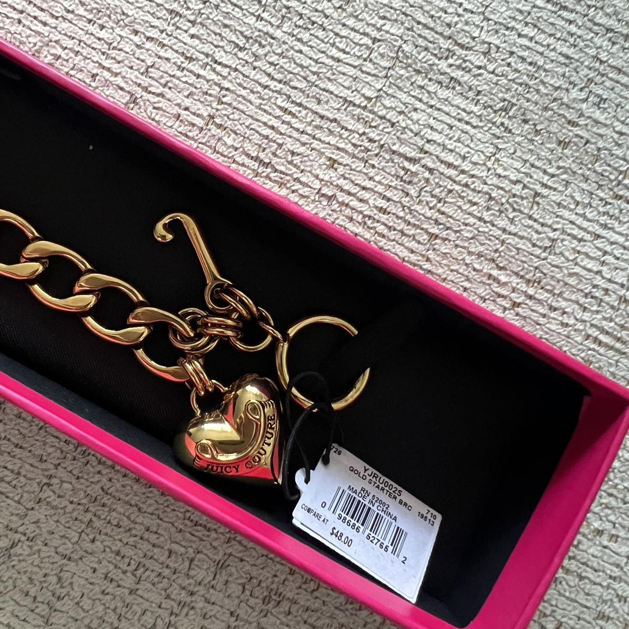 Juicy Couture gold bracelet O/S new with... - Depop