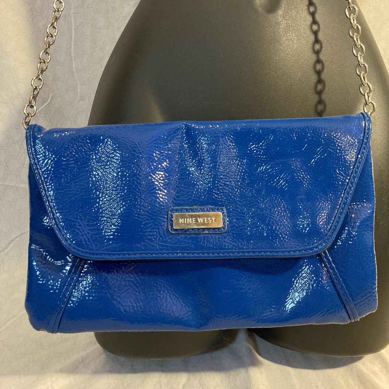 nine west purse electric blue. small purse Depop