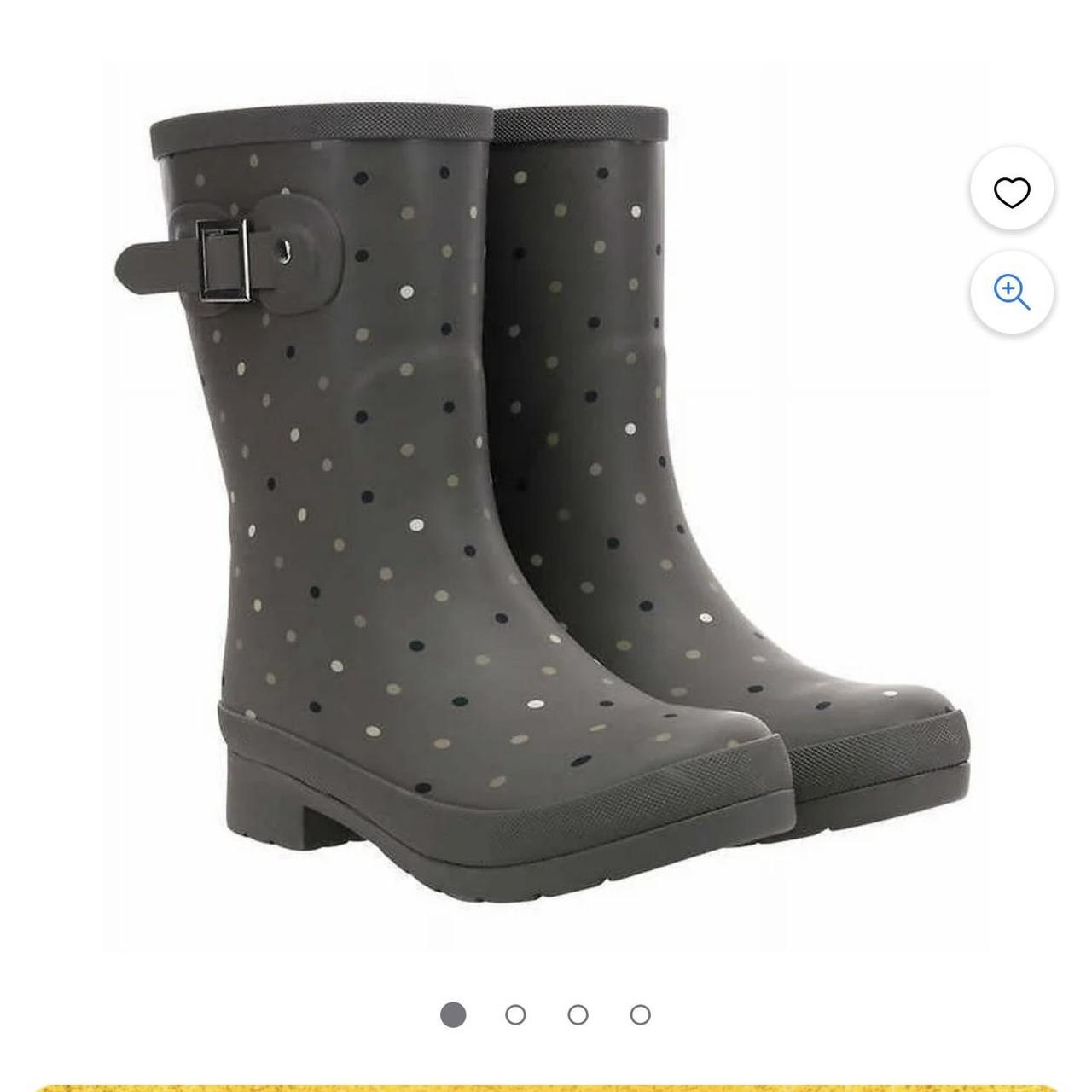 Chooka polka dot rain boots