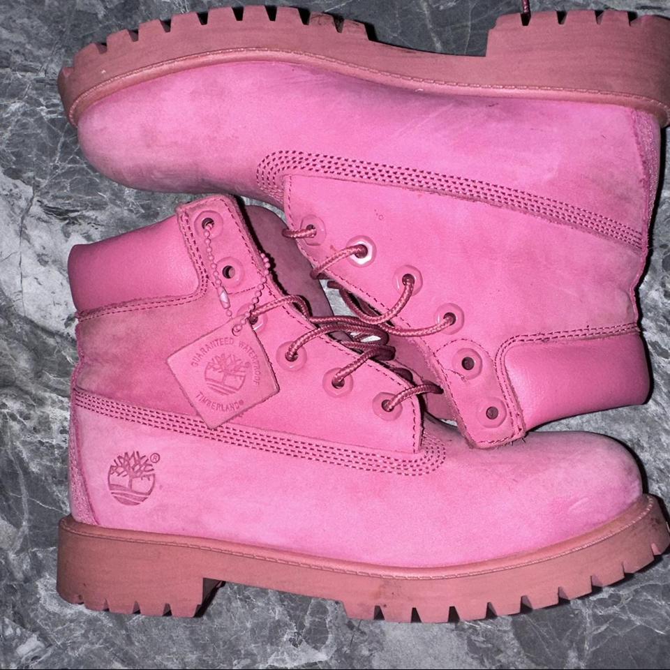 Pink timberland boot Size 4.5 Worn a few times Depop