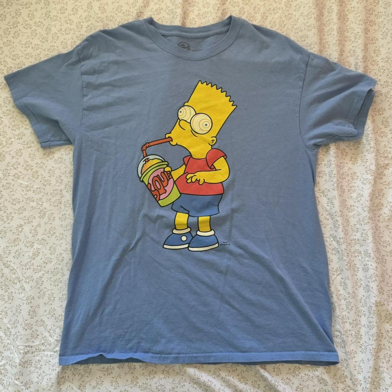 Bart Simpsons Slurpee Icee Graphic T-Shirt -... - Depop