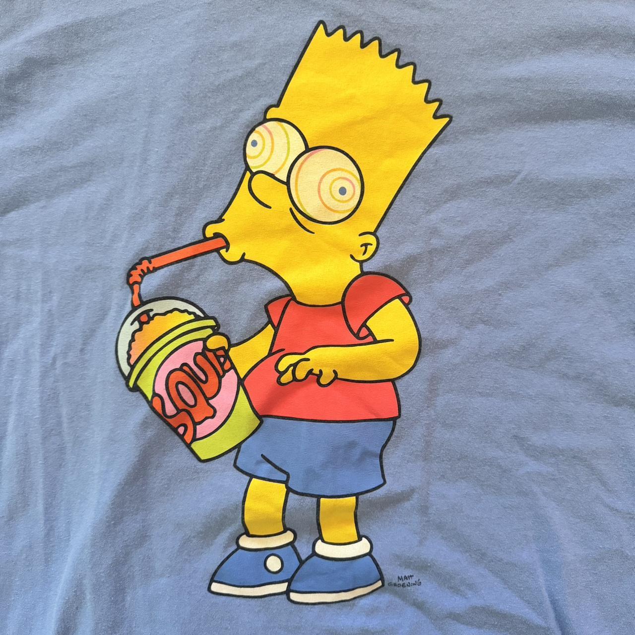 Bart Simpsons Slurpee Icee Graphic T-Shirt -... - Depop