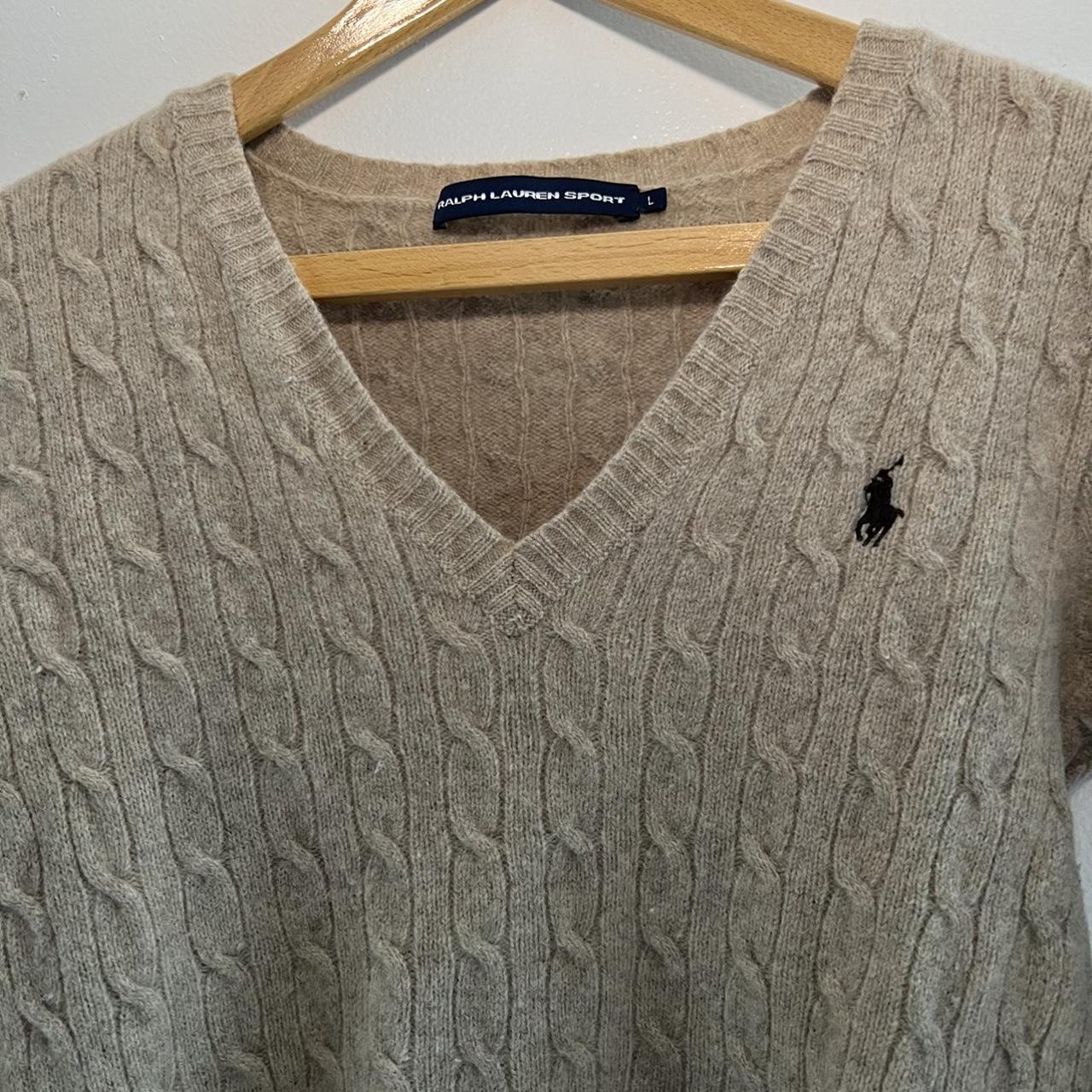 Polo by Ralph Lauren sport, Wool sweater, beige... - Depop