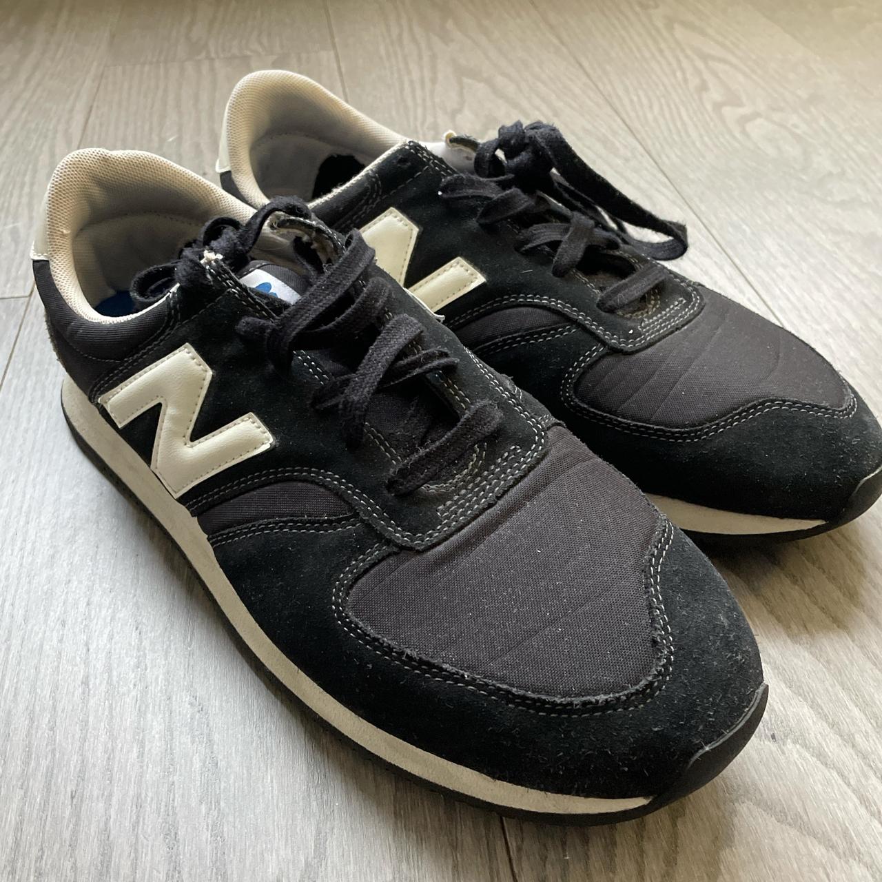 New Balance 420 Black grey and white sneakers Tagged. Depop