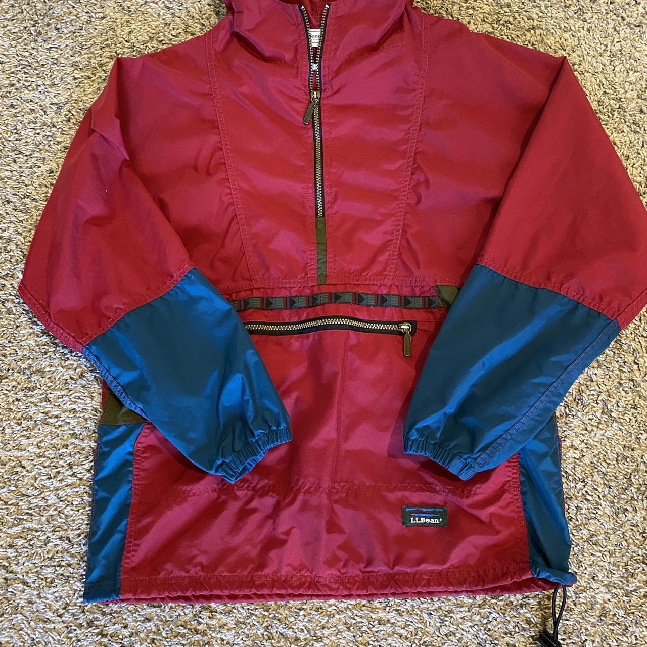 VINTAGE 1970 LLBean half zip windbreaker crazy good... - Depop