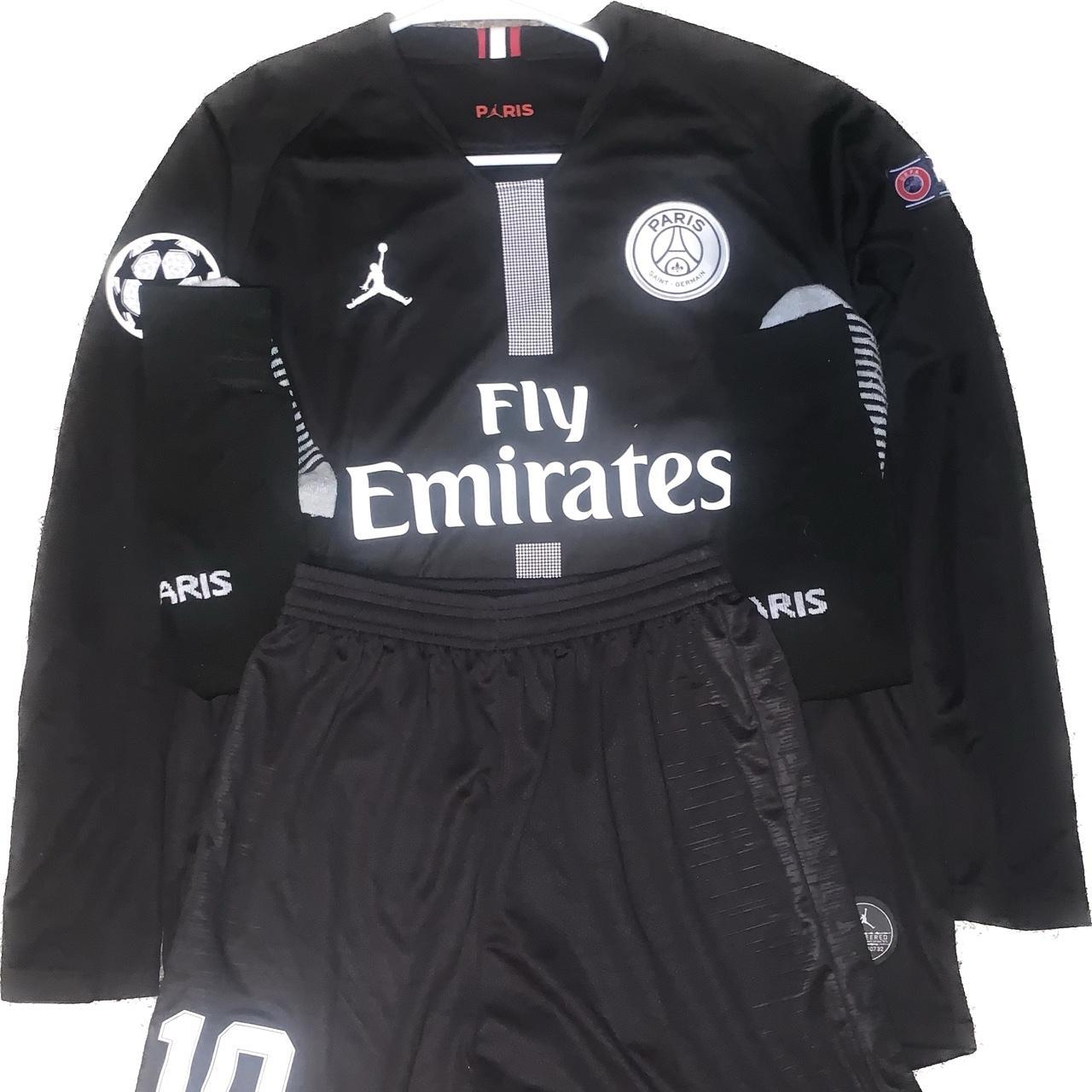 psg black long sleeve jersey