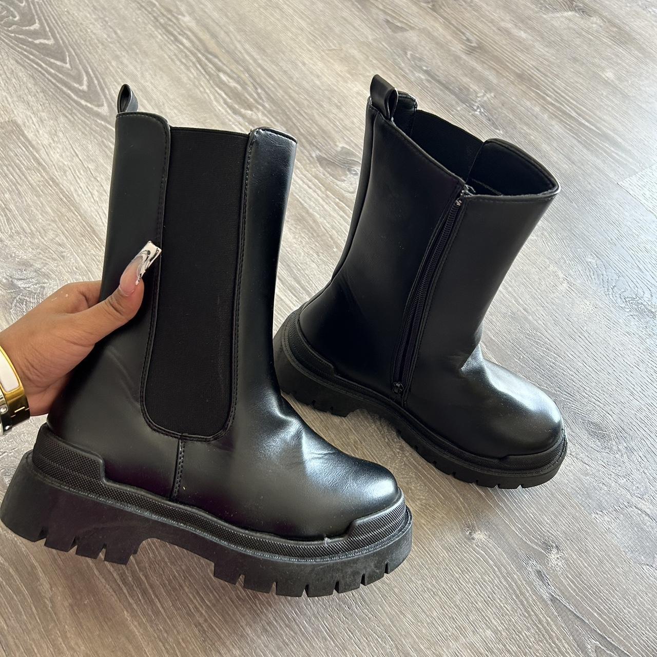 BLACK BOOTS *FASHION NOVA SOLD OUT* *BRAND NEW,... Depop