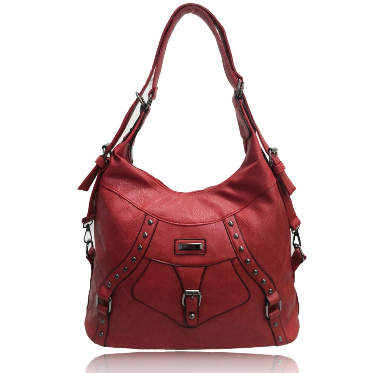 Alice Metal Detail Hobo Shoulder Bag Red! The PU... - Depop