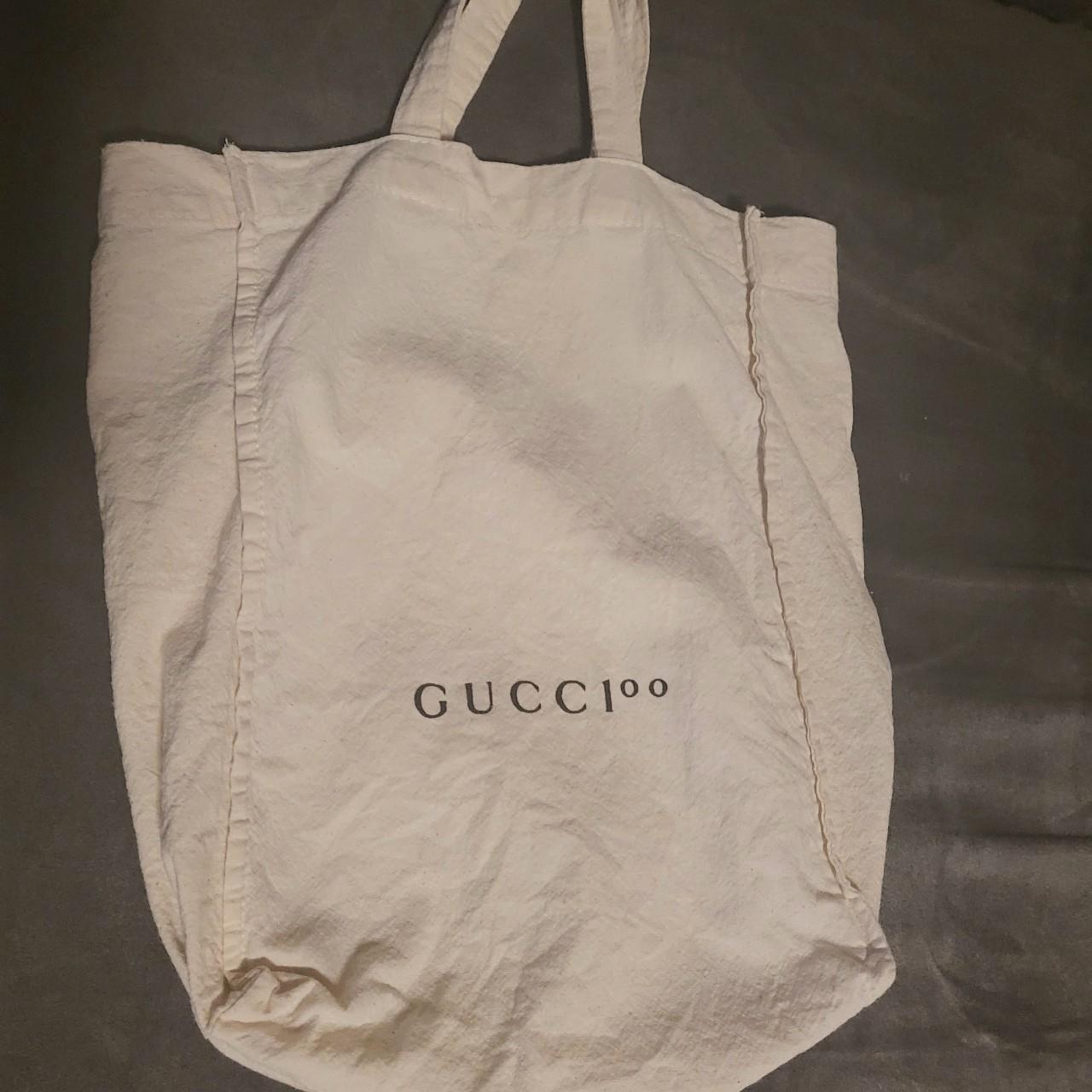 Gucci Reusable Linen Tote Bag Received with my Depop