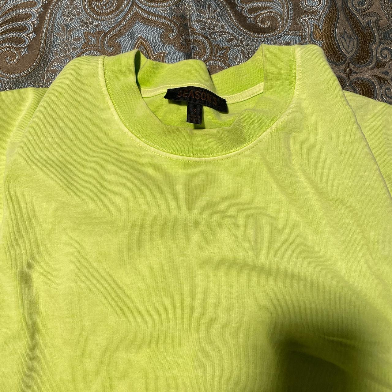 yeezy neon green shirt