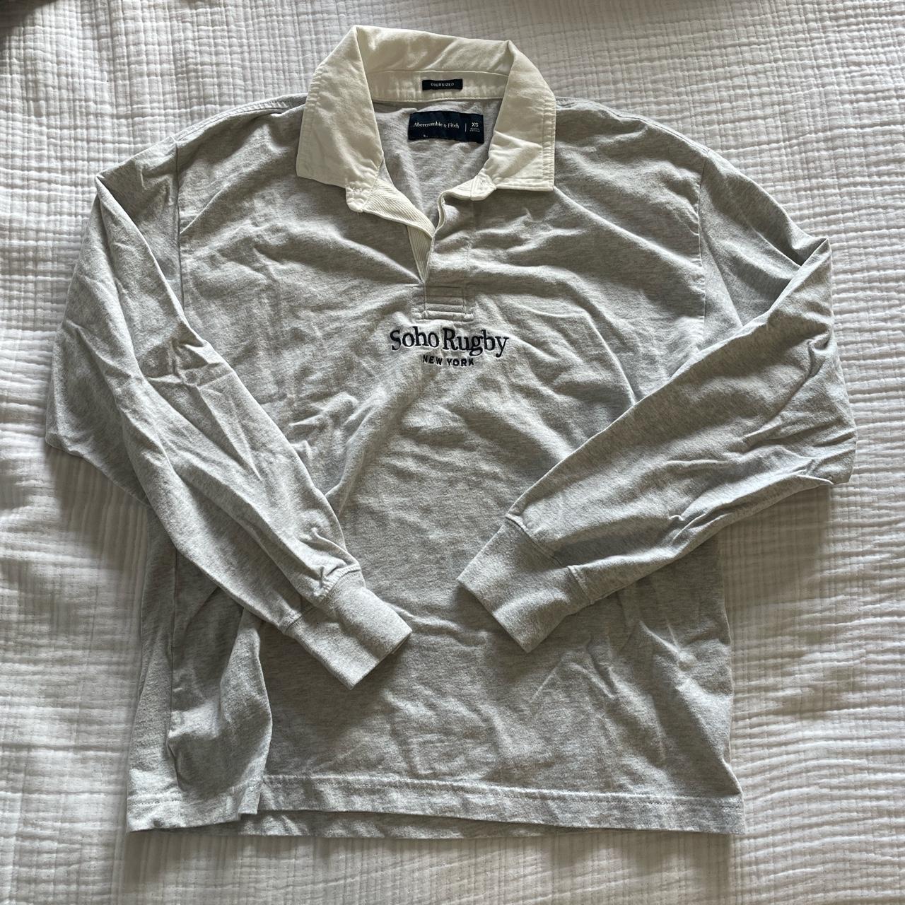 SoHo Rugby Abercrombie & Fitch Oversized long... Depop