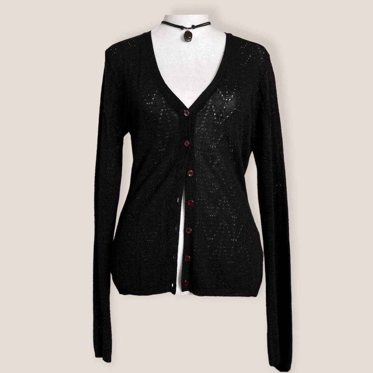 Guess Women's Black Cardigan Depop